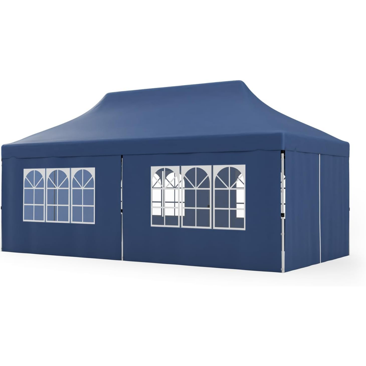 Tangkula 10x20 Ft Pop Up Canopy with 6 Sidewalls, Instant Setup Canopy Tent with 2 Zippered Door, Windows, Carrying Bag